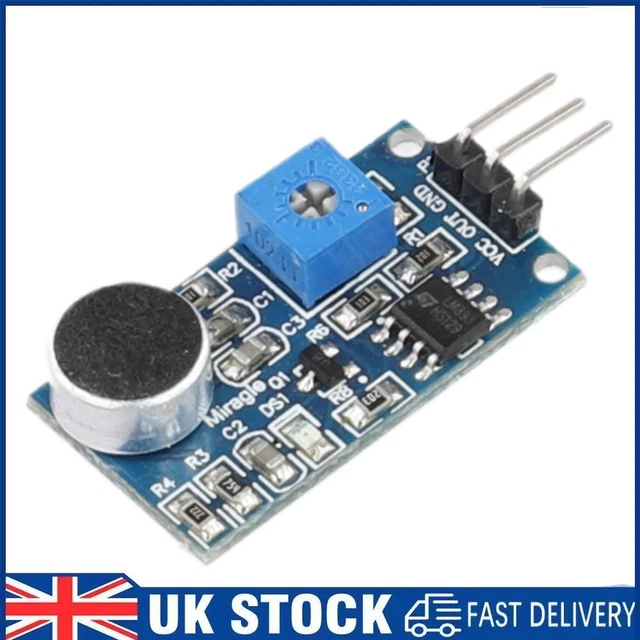 SOUND SENSOR MODULE LM393 Sound Microphone Sensor Detection DC 4-6V for ...
