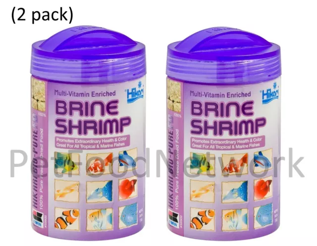 Hikari USA Bio-Pure Freeze Dried Brine Shrimp Fish Food 0.42 oz (2 Pack)