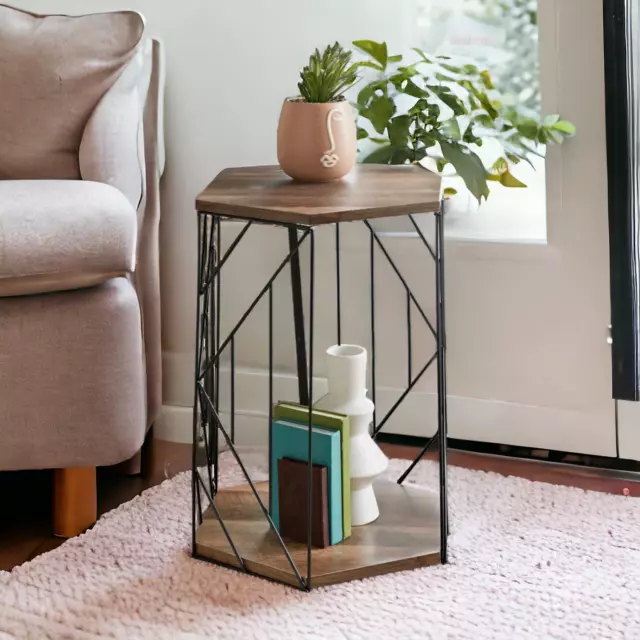 2 Tier Cage Table Side Lamp Plant Table Hall Coffee Table Side Table Living Room