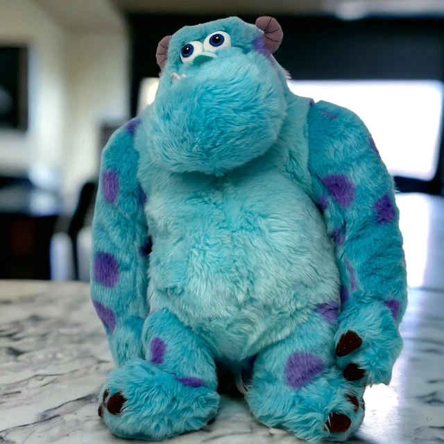 DISNEY STORE PIXAR Monsters Inc. Sully Sullivan Blue Purple Plush £14.