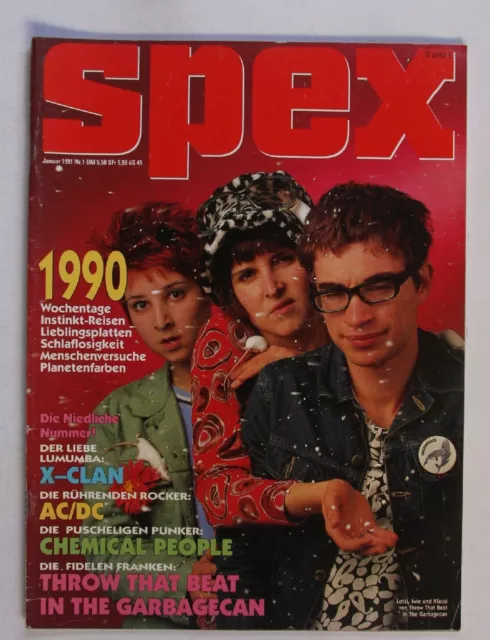 Spex Januar 1991 GER Magazine Throw That Beat In The Garbagecan AC/DC X-Clan