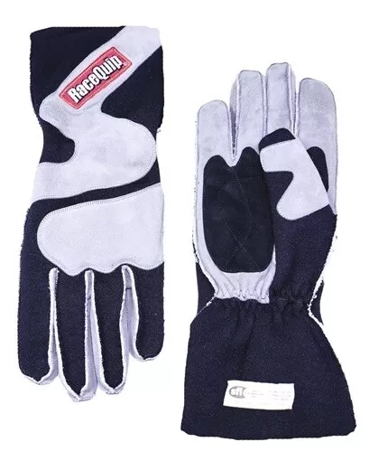 RaceQuip® 356605RQP 356 Series Driving Gloves - SFI 3.3/5 - Black/Gray - Large