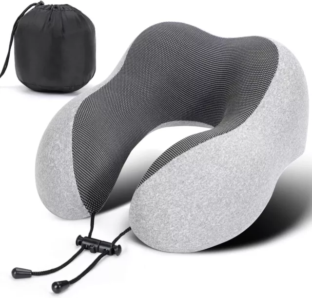 Memory Foam U-Shaped Travel Pillow Neck Support Head Rest Car Plane Soft Cushion