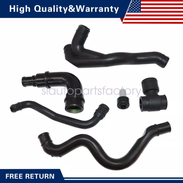 New for Audi A4 Quattro VW Passat PCV Crankcase Vent Valve & Breather hose kit