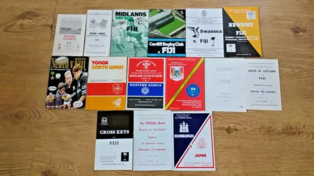 Argentina Canada Fiji Tonga Japan Samoa Romania Rugby Tour Programmes 1962-2003