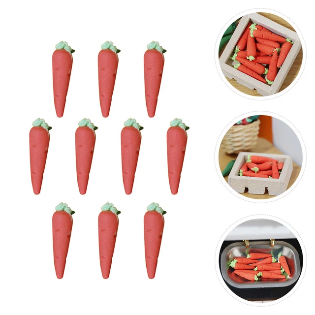 1 pieza Finging Jugar verduras rábano artificial simulación modelos de zanahorias
