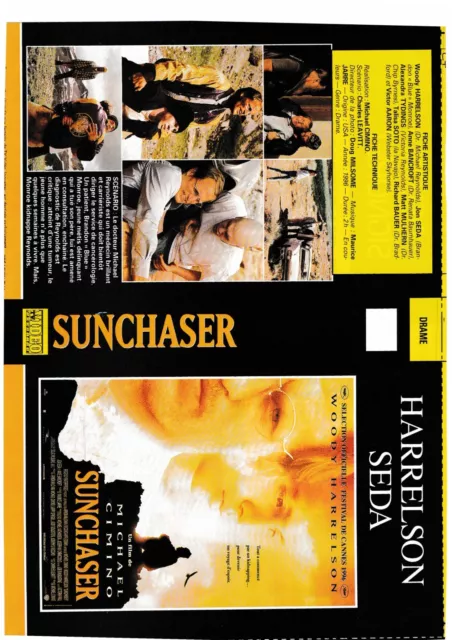 JAQUETTE VHS (seule) : SUNCHASER / LES GRANGES BRULEES