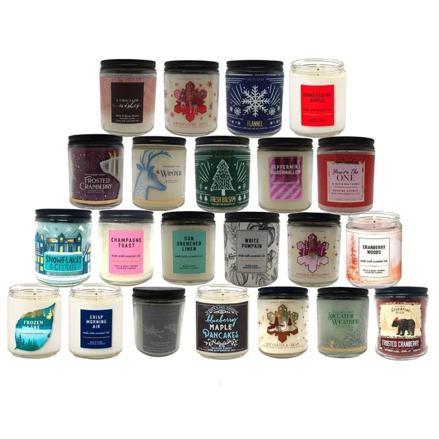 BATH & BODY Works Large Single Wick Scented Candle, (Winter & Christmas