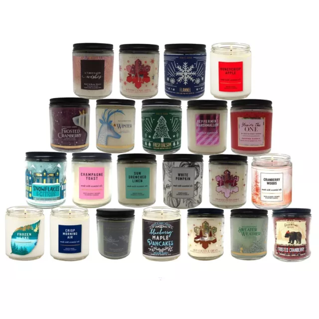 Bath & Body Works Single Wick Scented Candle, Winter Christmas Stock 2023