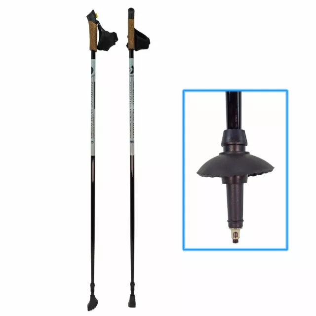 Best Sporting Nordic Walking Sticks Wandern Trekking Aluminium-Carbon-Komposit