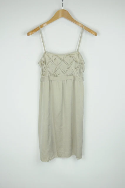 Guess by Marciano Donna Eu 40 O ~ Medio senza Maniche Seta Mini Abito