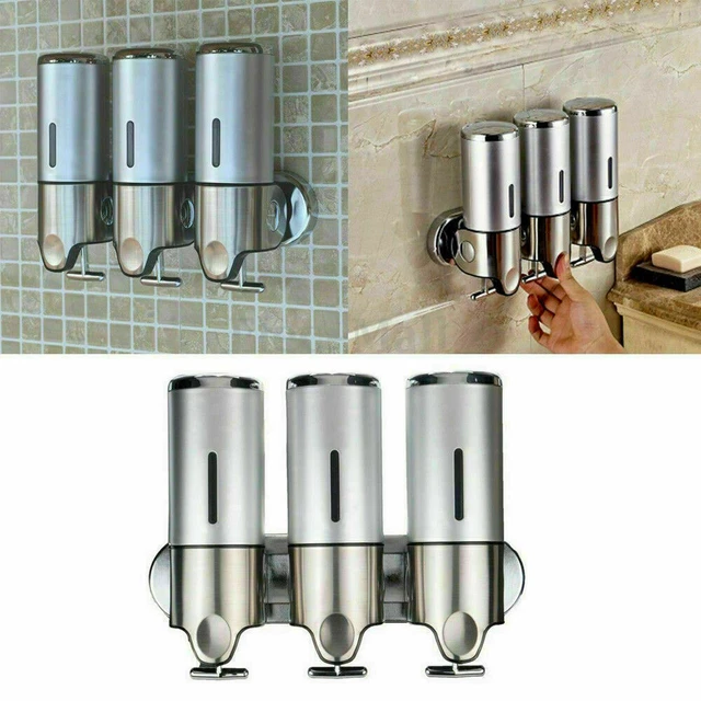 1500 ml dispensador de jabón montaje en pared champú líquido a mano gel de ducha contenedor de loción