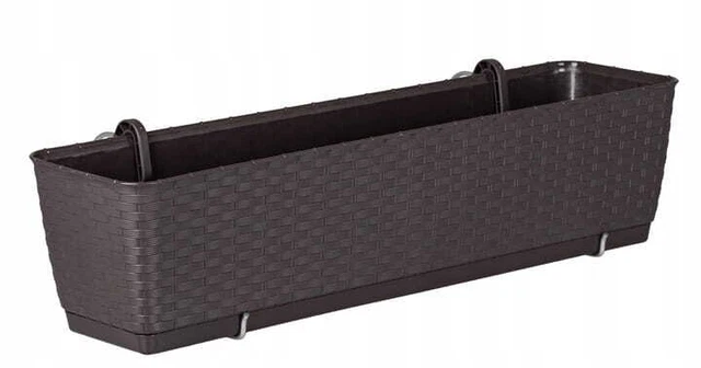 Blumenkasten 50 Cm In Weiß Geländertopf Blumentopf Hängetopf Für Balkon - Foto 3