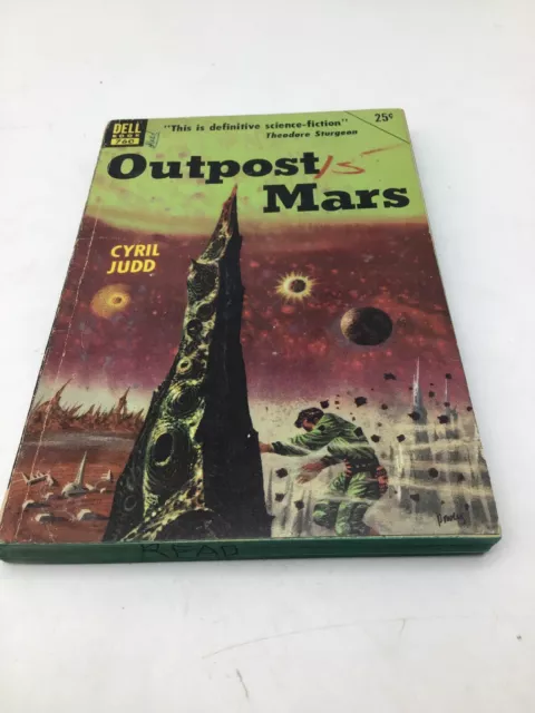 Outpost Mars by Cyril Judd 1954 Dell Paperback 760