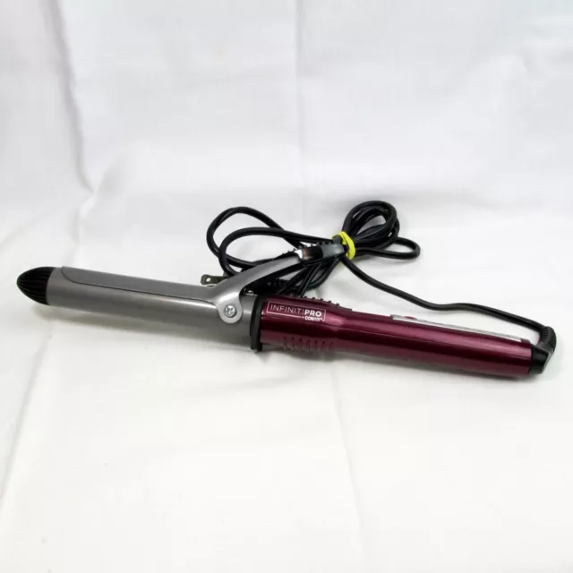 INFINITI PRO BY CONAIR Tourmaline 1-Inch Ceramic Curling Iron Burgundy Tested