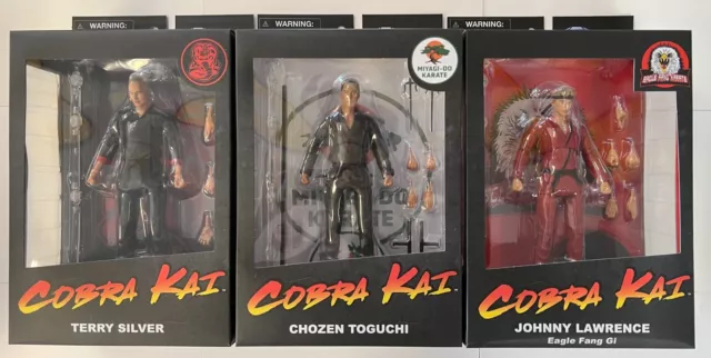 Cobra Kai ~ Johnny ~ Terry ~ Chozen ~ Action Figures ~ Diamond Select ~ NEW