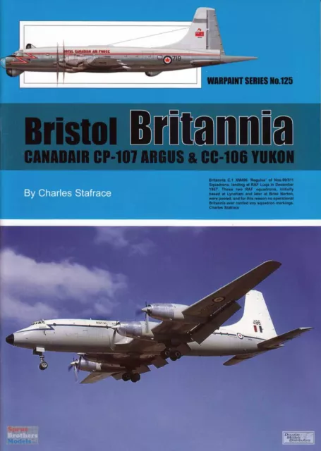 WPT125 Warpaint Books - Bristol Britannia, Canadair CP-107 Argus & CC-106