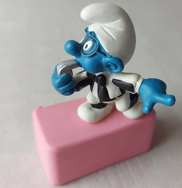 Figurine Schleich 20038 - Le Schtroumpf Chanteur - Variante Non Imprimée - Jamais Utilisée