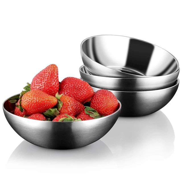 Premium 304 18/8 Stainless Steel Food Grade Toddler Bowls Set, Non Tox...