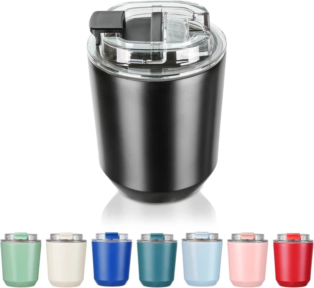 10 oz Insulated Tumblers with Lid, Travel Coffee Mug Stainless Steel