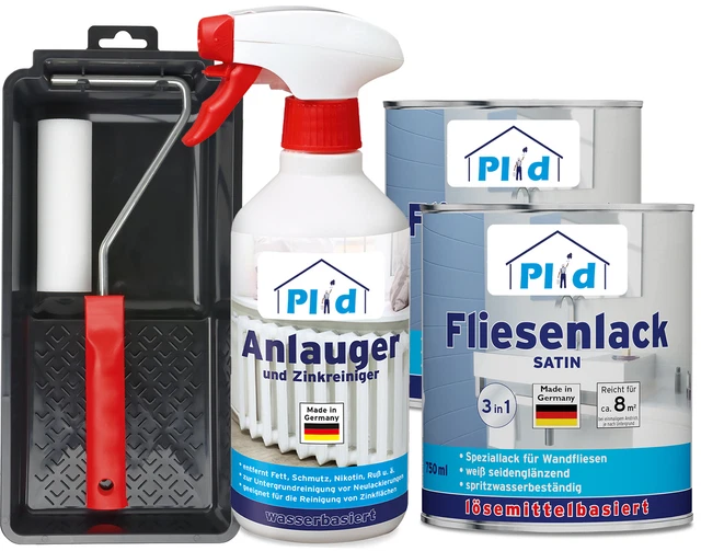 Barniz de azulejos premium azulejos pintura de azulejos arranque juego de pintura blanco -