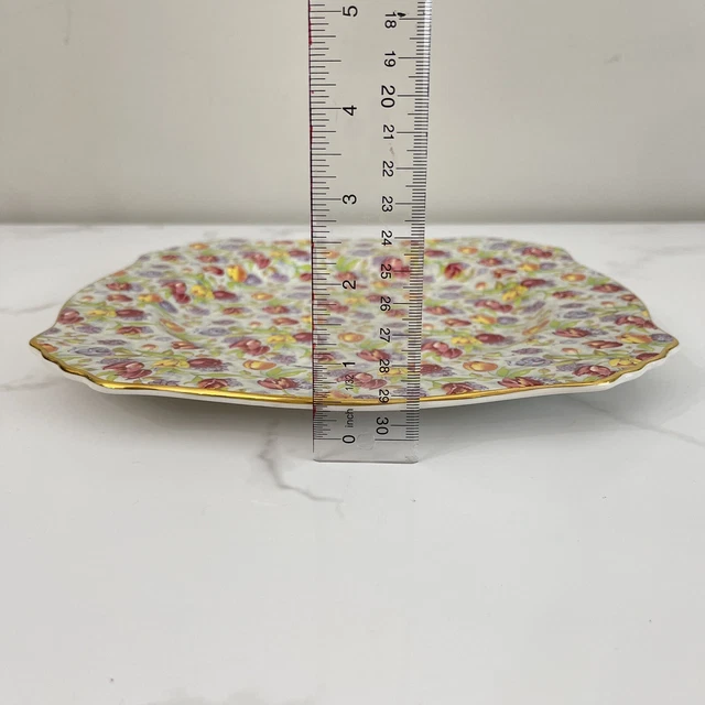 Royal Winton Grimwades Stratford Vintage 1995 Chintz 10.5” Square Charger Plate 6