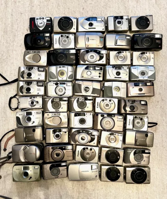 JOB LOT of vintage APS film point and shoot compact cameras UNTESTED