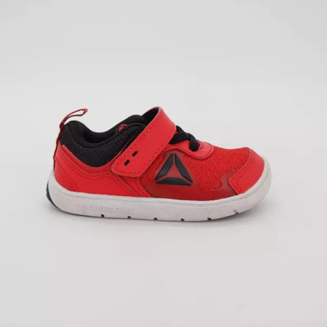 Reebok Boys Ventureflex Stride 5.0 Running Shoes Red CM9153 Hook Loop 4 M