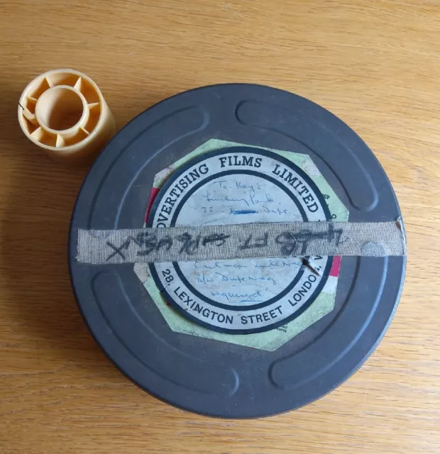 VINTAGE EASTMAN KODAK Film tin & Film core Spool. 7 in diameter