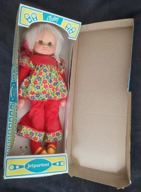 ANCIENNE POUPEE VINTAGE CLODREY CEJI en boîte HOPLA RIT EUR 70,00 - PicClick FR