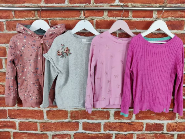 GIRLS BUNDLE AGE 4-5 YEARS FAT FACE JOULES etc JUMPER SWEATER HOODIE KIDS 110CM