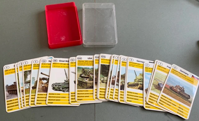 Tank Cards VINTAGE TOP TRUMPS Card Game in Tanks Cards Only 1970’s £7.99 - PicClick UK