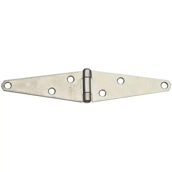 10 Pk Steel 1.6" H X 4" Heavy-Duty Barn Shed Gate Door Strap Hinge N127969