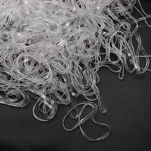 Transparent Elastic Hair Bands 1500pcs Mini Small Ponytail Holders Kids Girls 2
