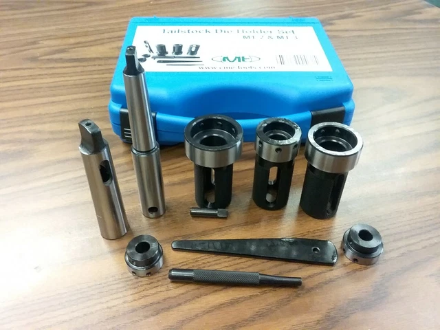 Tailstock Die Holder Set MT2 & MT3, External thread cut, 5 holders #IN-GDH016I Tailstock Die Holder Set MT2 & MT3, External thread cut, 5 holders #IN-GDH016I