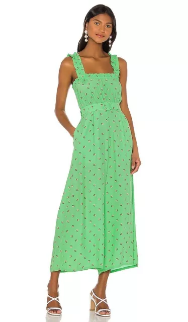 FAITHFULL THE BRAND REVOLVE Dolores Jumpsuit Spearmint Bisset Floral XS NWT $189