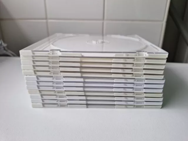 CD DVD Blu-Ray Disc Hüllen - Slim Case - 12 Leerhüllen - sehr gut