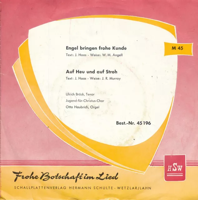 Frohe Botschaft im Lied - Engel bringen frohe Kunde - Single 7" Vinyl 162/13