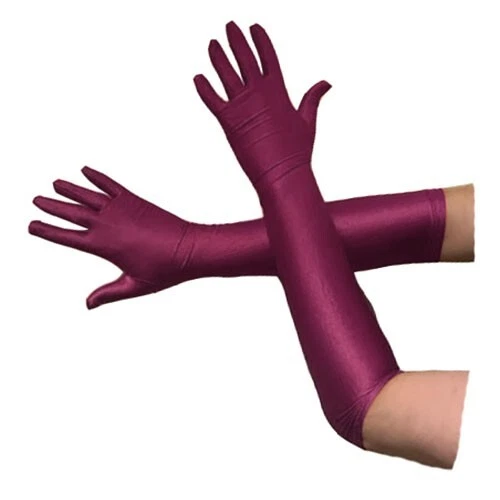 Short Satin Gloves For Women Wrist Length Opera Banquet Gloves Tea Party