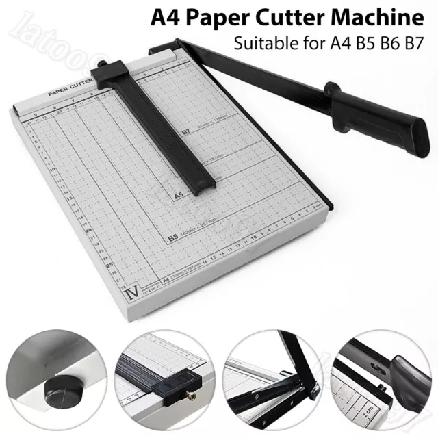 Heavy Duty Pro A4 Paper Photo Guillotine Cutter Trimmer Machine Office Home