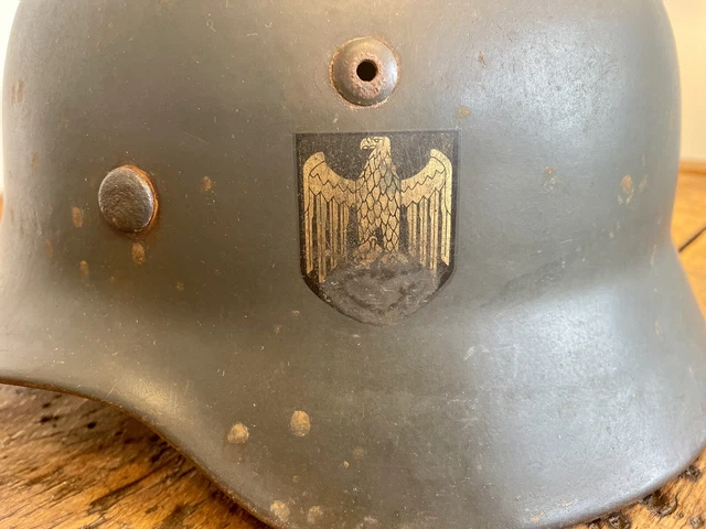 Stahlhelm Kriegsmarine mit 2 Emblemen 5