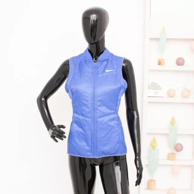 Gilet da corsa Nike Polyfill Blu, giacca ripiegabile e isolata leggera, da...