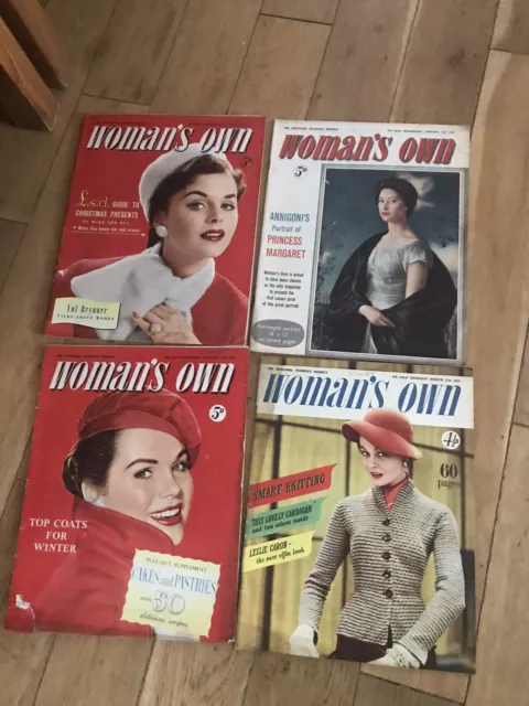 1950s  Magazines Woman. Womans Own. JOB LOT X4