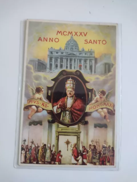 Cartolina Anno Santo MCMXXV 1925 Ricordo Pio XI Pont Max Vaticano Roma