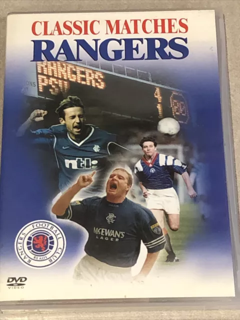 Glasgow Rangers Fc - Classic Matches - DVD (2002) Freepost.