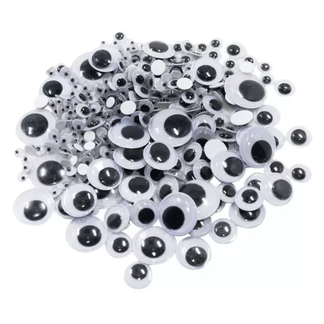 700 Pieces Plastic Self-adhesive Wobbly Googly Wiggle Eyes for DIY Craft