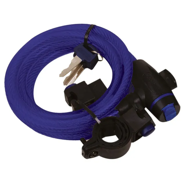 Oxford Of245 Cable Lock 12 X 1800Mm Blue Cavo Antifurto Moto Bici Blu