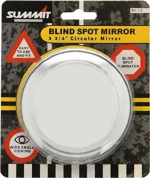 Rv-15 Large Summit Blind Spot Mirror Round Adhesive Wide Angle 3 3/4"