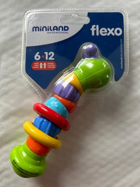 hochet bébé neuf 6-12 mois  MINILAND EDUCATIONAL FLEXO
