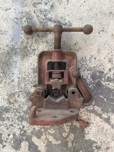 Vintage Reed No 2 Pipe Vise Erie PA Grips 1/8” To 3 1/2”